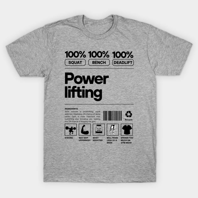 Powerlifting T-Shirt by AniTeeCreation